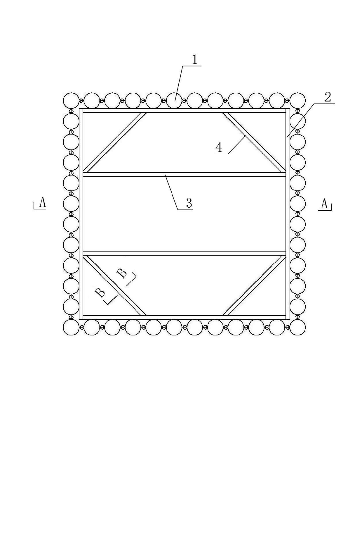 CT sealed steel pipe pile foundation pit water stop supporting device and construction method thereof