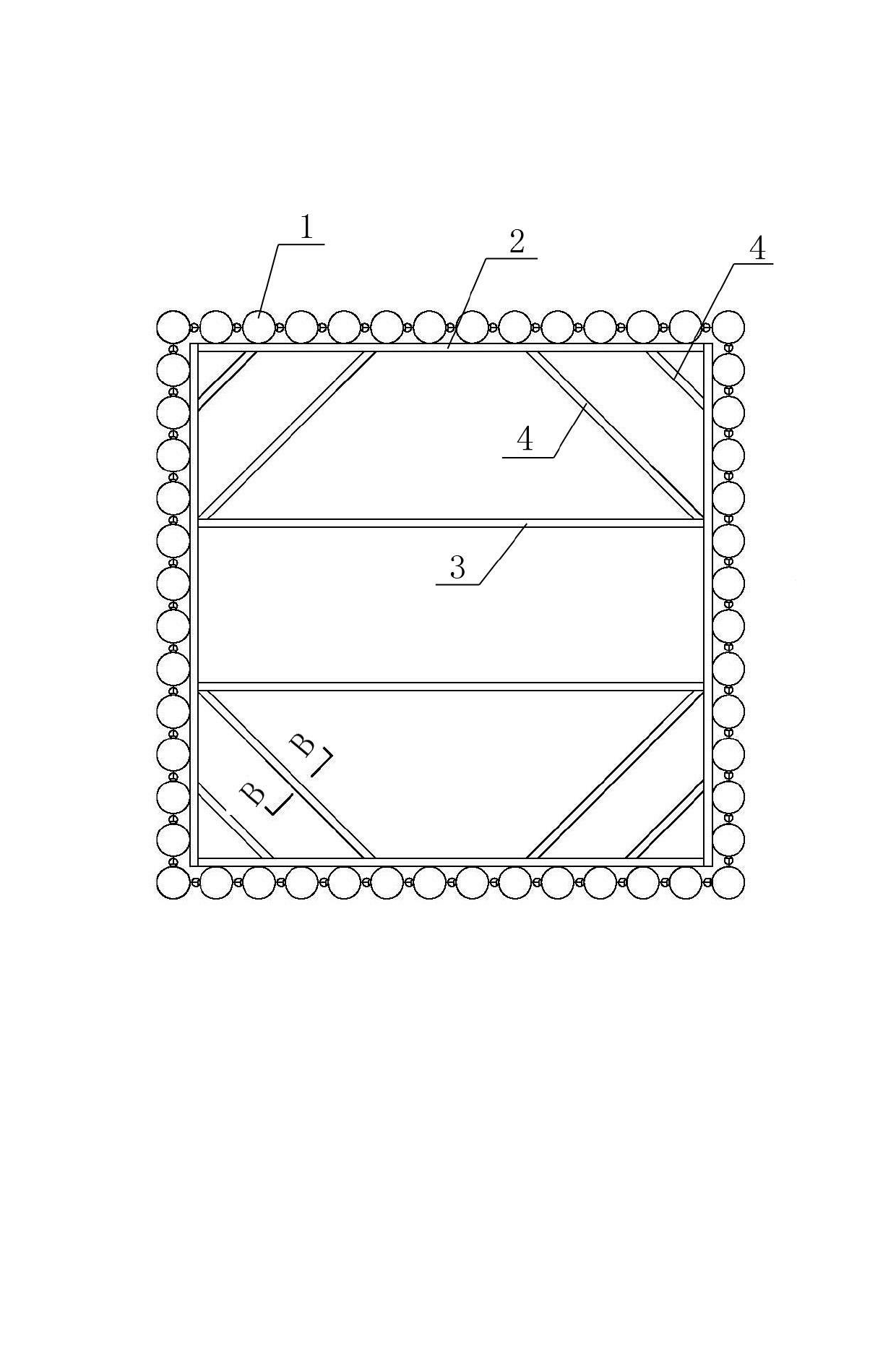 CT sealed steel pipe pile foundation pit water stop supporting device and construction method thereof
