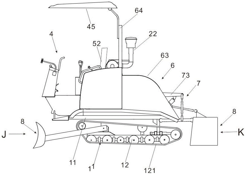 Self-walking device and rotary cultivator with same