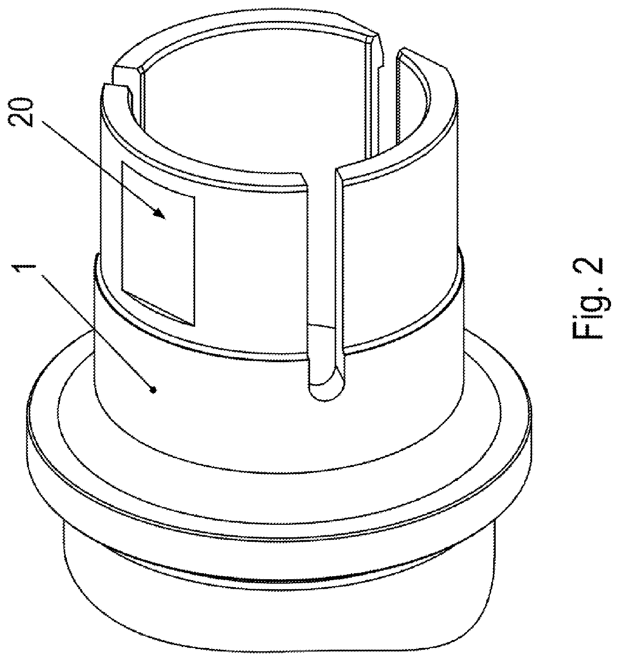 Assembly for connecting an adapter shaft to a shaft in a force-fitting manner using a clamping ring