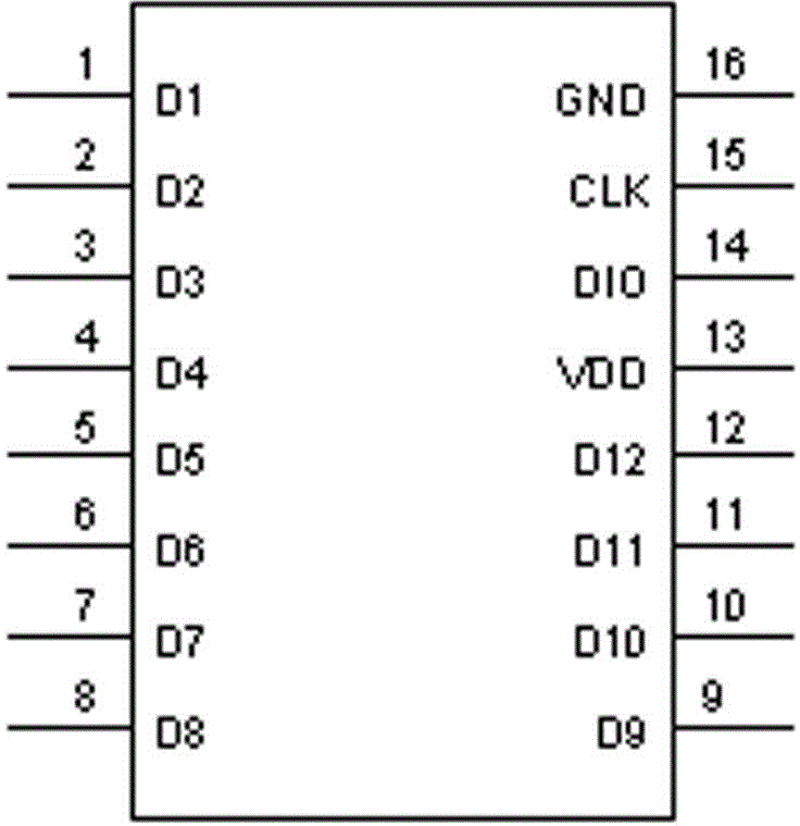 Digital tube display and button control chip with array display multiplexing algorithm