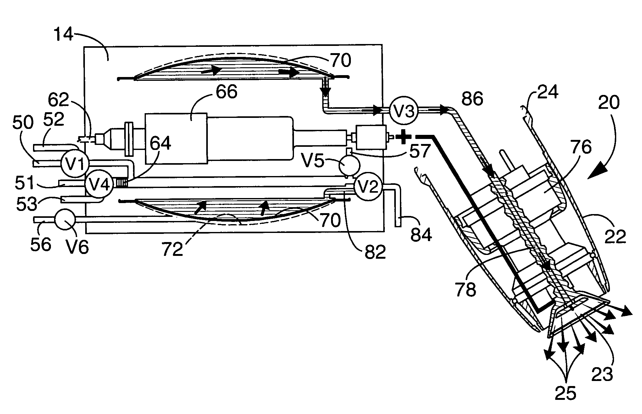 Apparatus and method for electrostatic spraying of conductive coating materials
