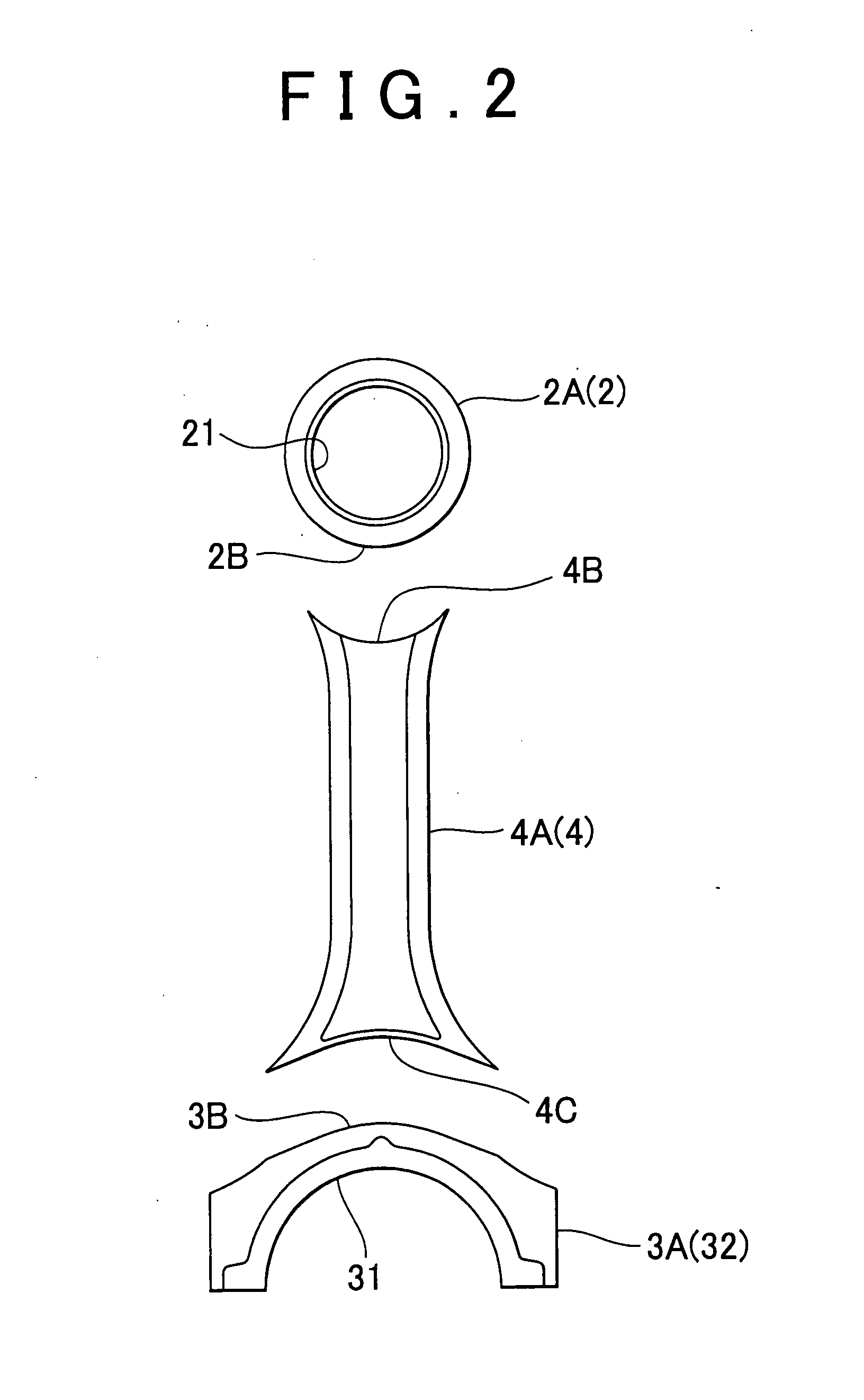 Connecting rod for internal combustion engine and method of manufacturing the connecting rod