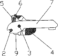 Contact locking device of single-breakpoint molded-case low-voltage circuit breaker