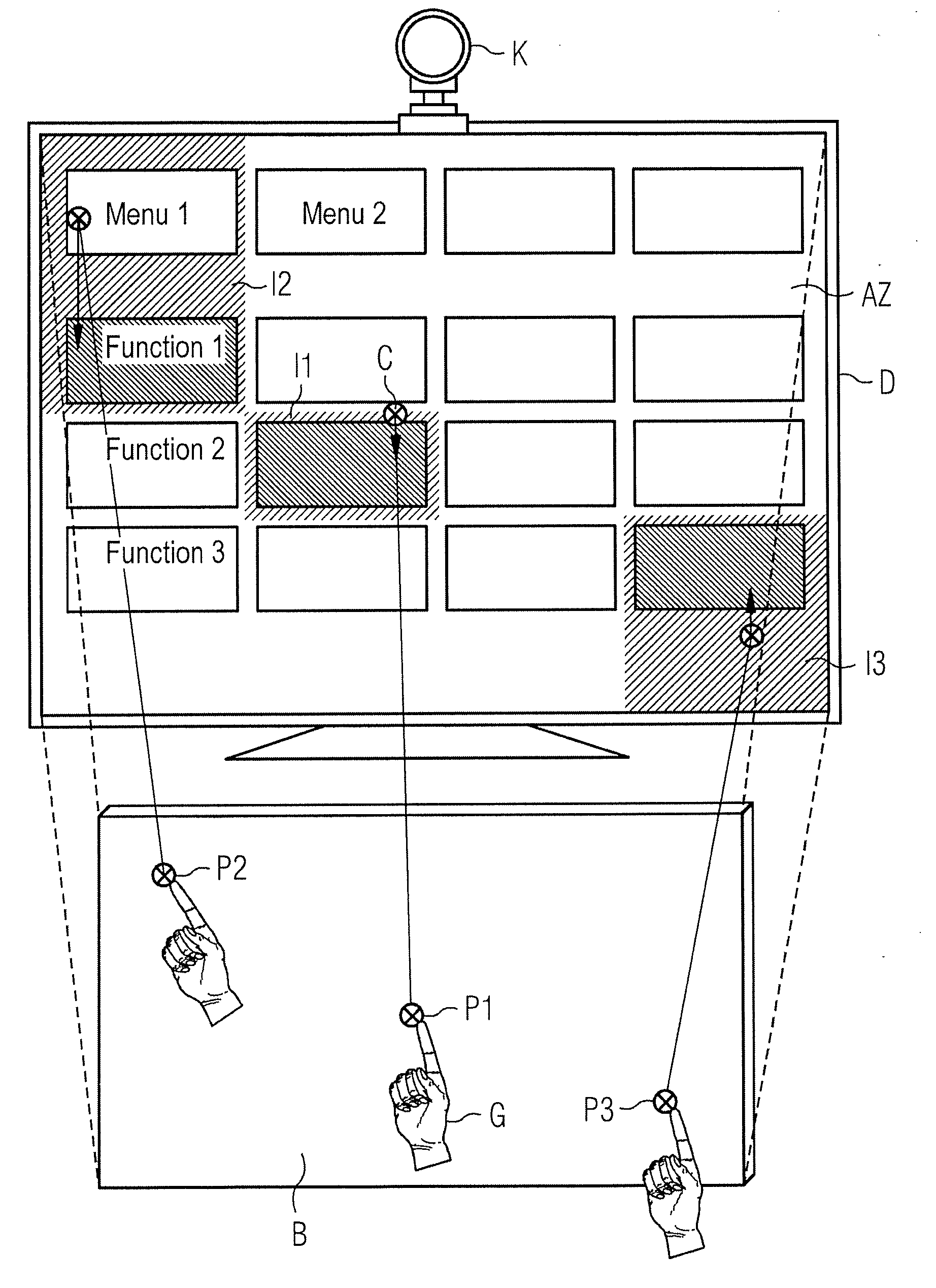 Method to operate a device in a sterile environment