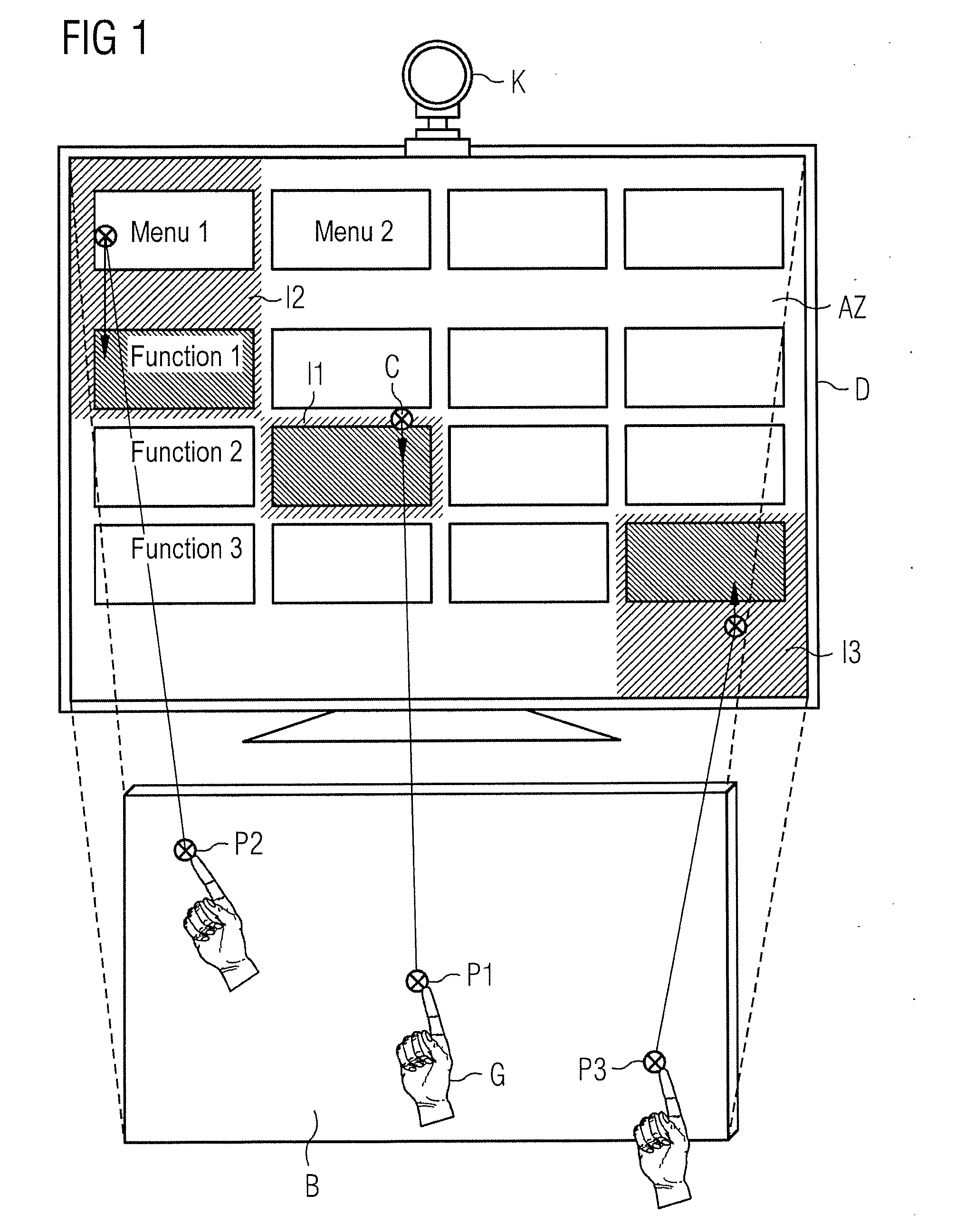 Method to operate a device in a sterile environment