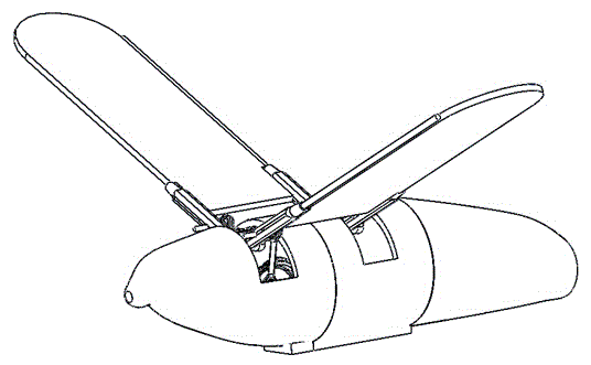 Testing device and testing method for mass force of minitype ornithopter