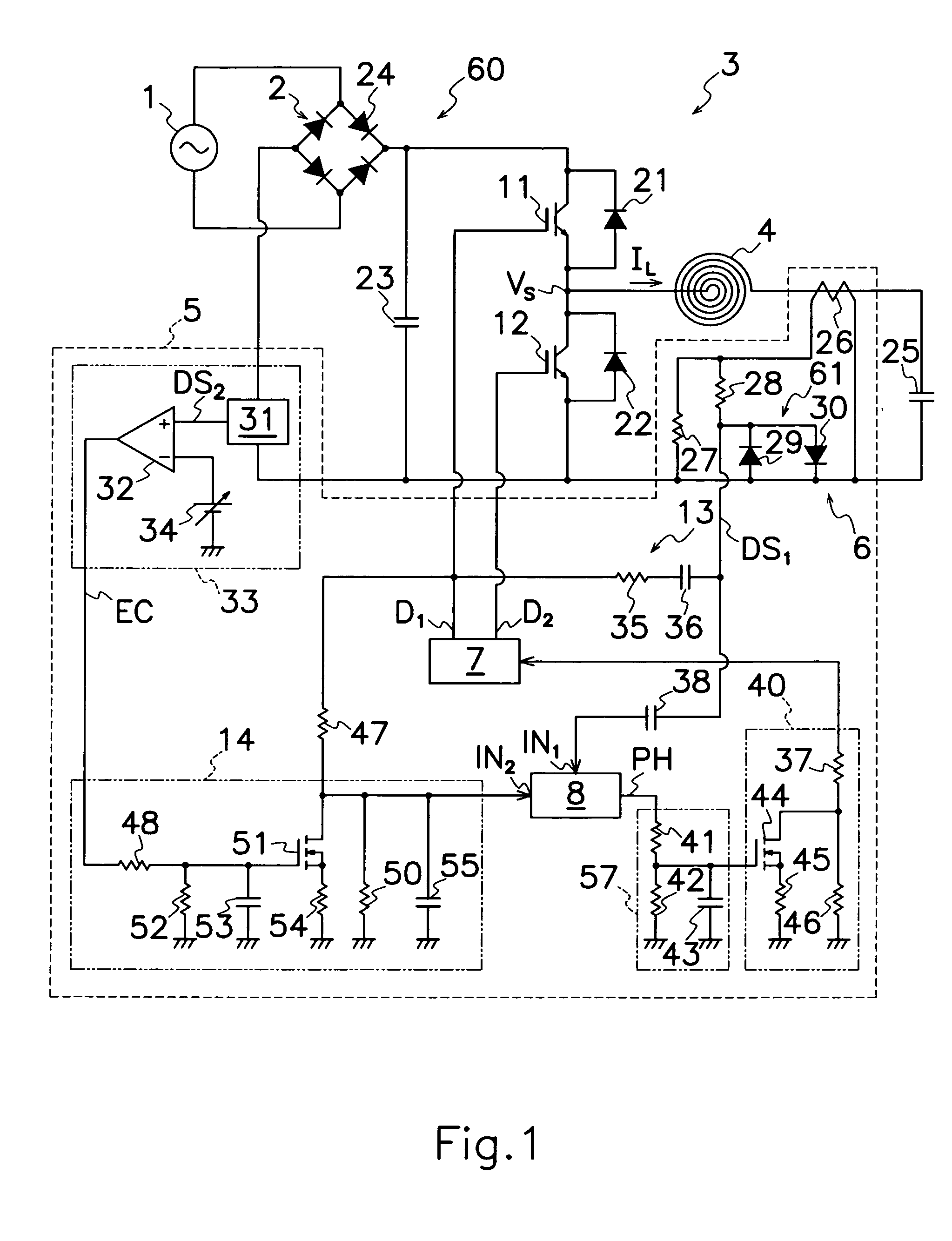 Induction heating apparatus capable of stably operating at least one switching element contained therein