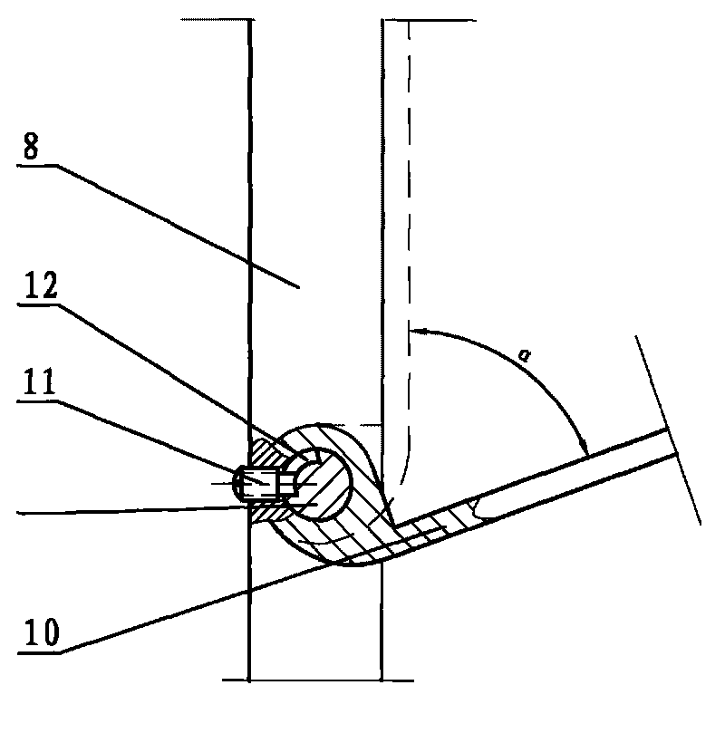 Vertical type rotating impeller and vertical type wind driven generator