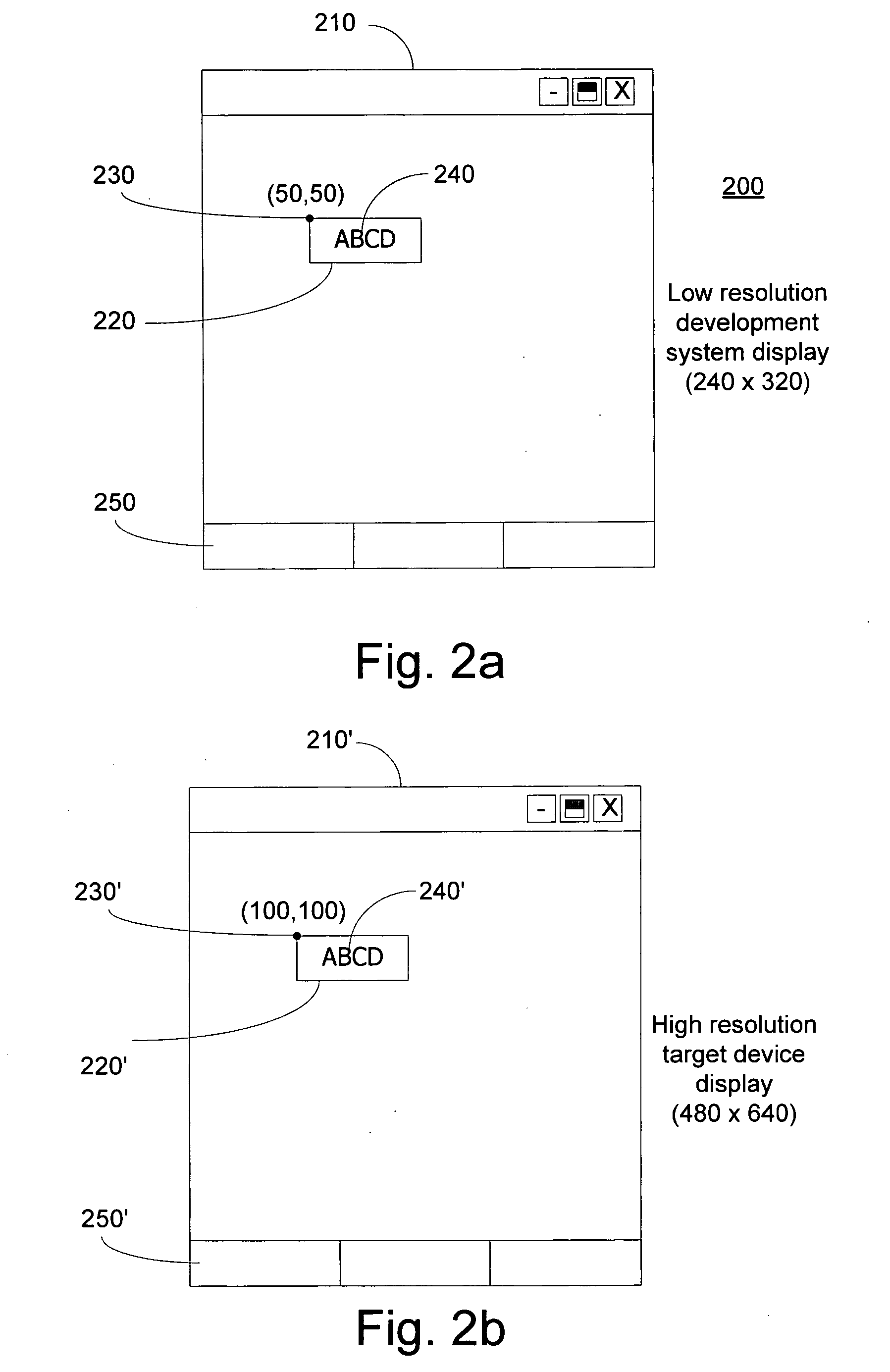 Method and system for a target device display simulation