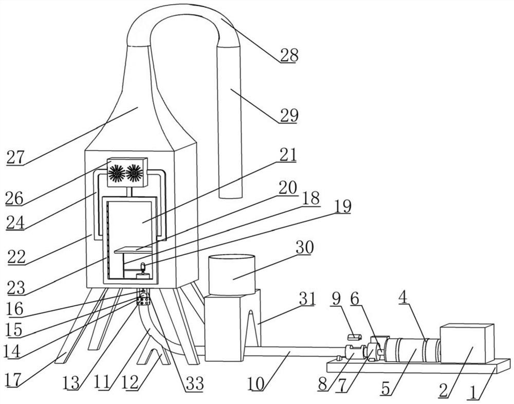 A small disturbance high-speed ice ejection test device and method with multi-stage transmission