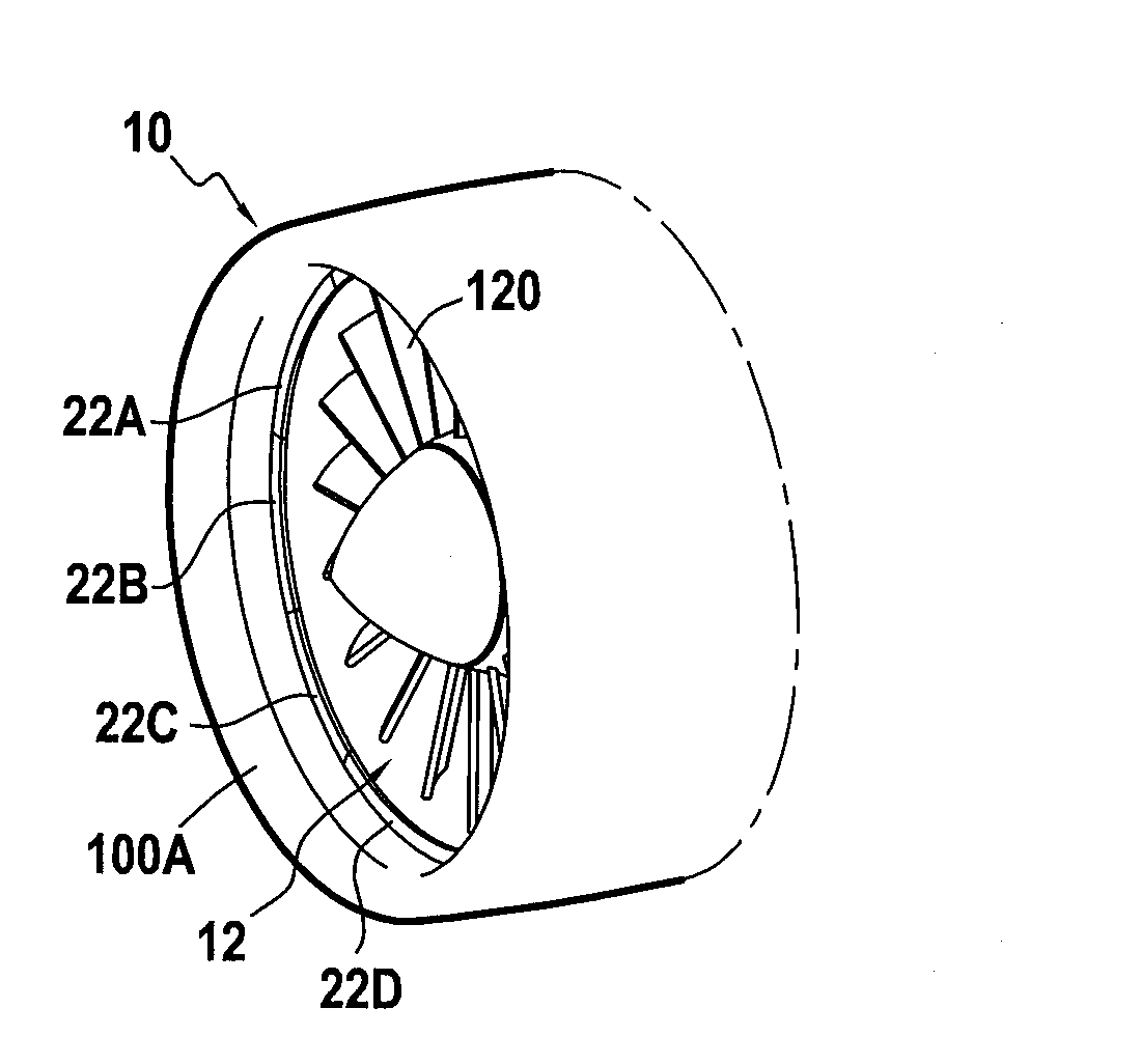 An acoustically optimized air inlet