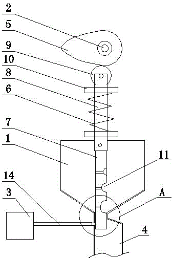 Precise seed taking device for precise seeding machine