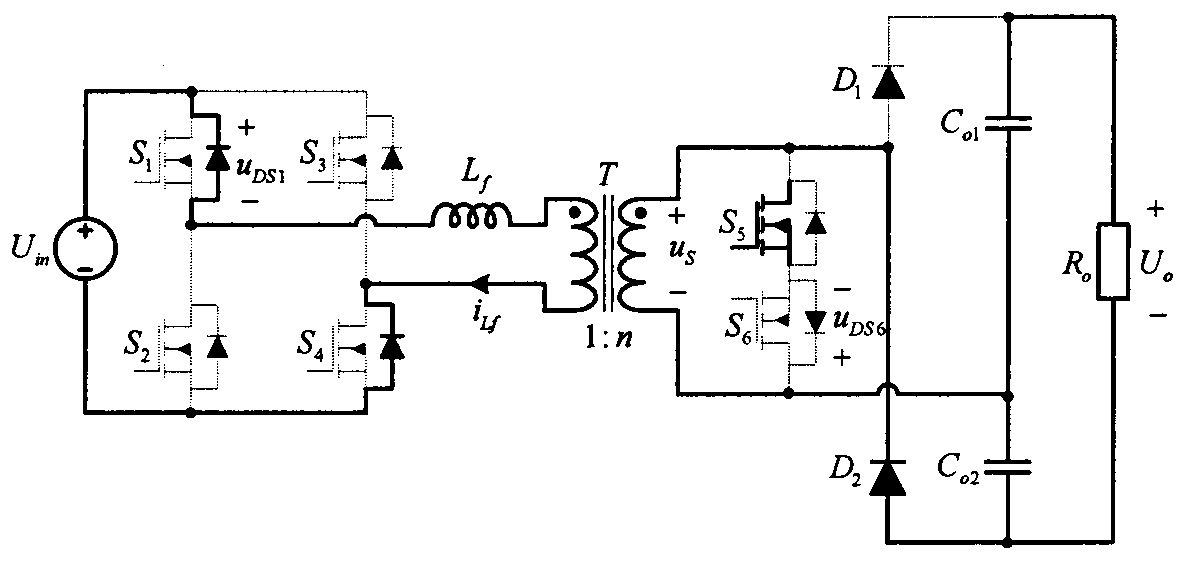 Soft switch isolation type boost direct current converter and control method thereof