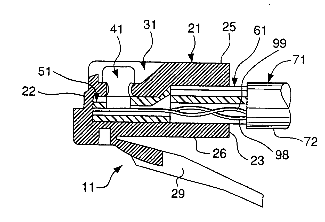 Dielectric insert assembly for a communication connector to optimize crosstalk