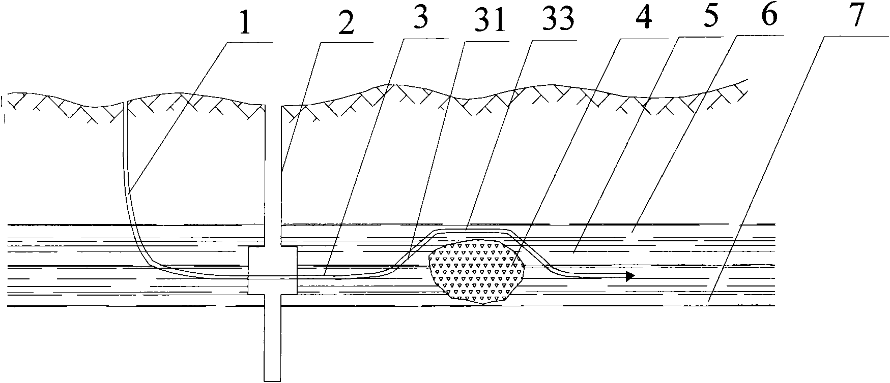 Method for guiding drilling and bridging of horizontal coal bed methane well