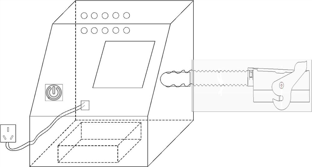 Plug connector switching method for 10KV circuit breaker mechanical characteristic test