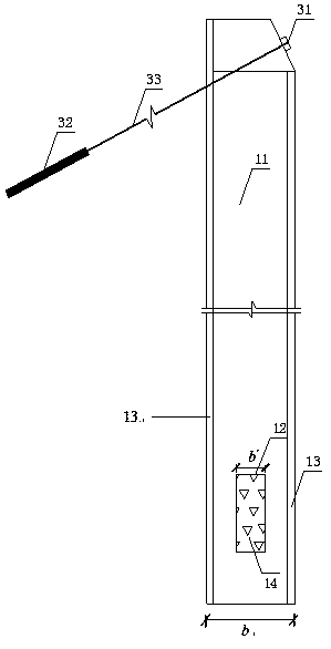 Interception diversion anchoring slab-pile wall and design method thereof