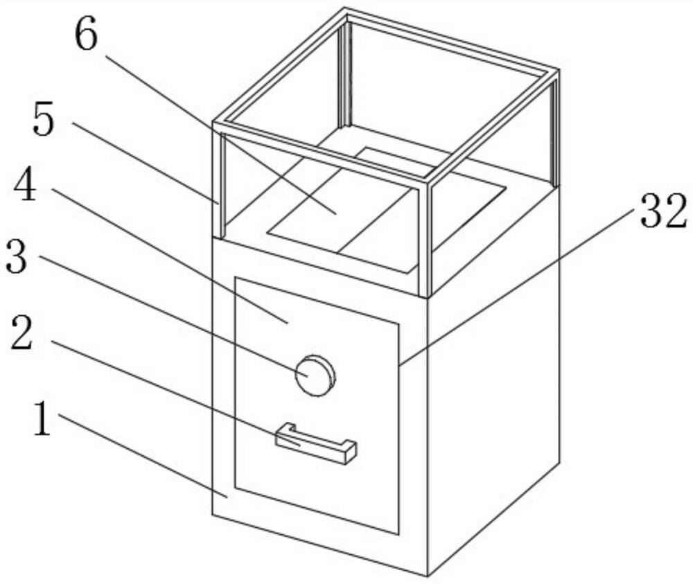 Valuable article display cabinet