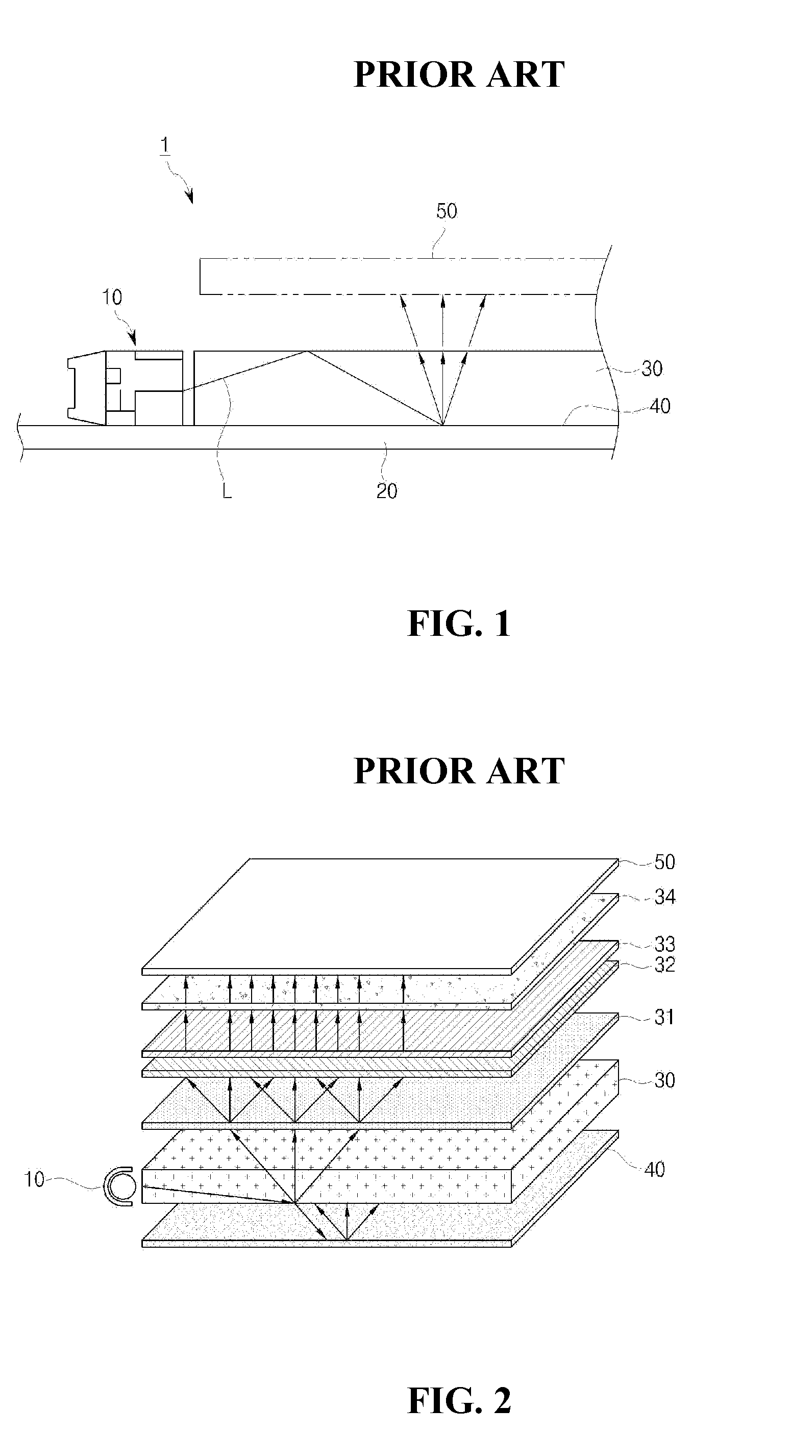 Light unit and a LCD liquid crystal display comprising the light unit