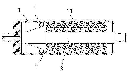 Oil and gas mixed damper