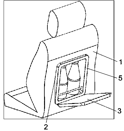 Embedded refrigerator for seat back