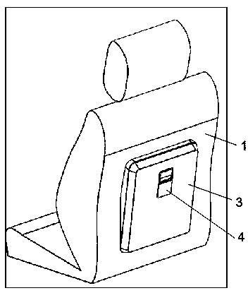 Embedded refrigerator for seat back