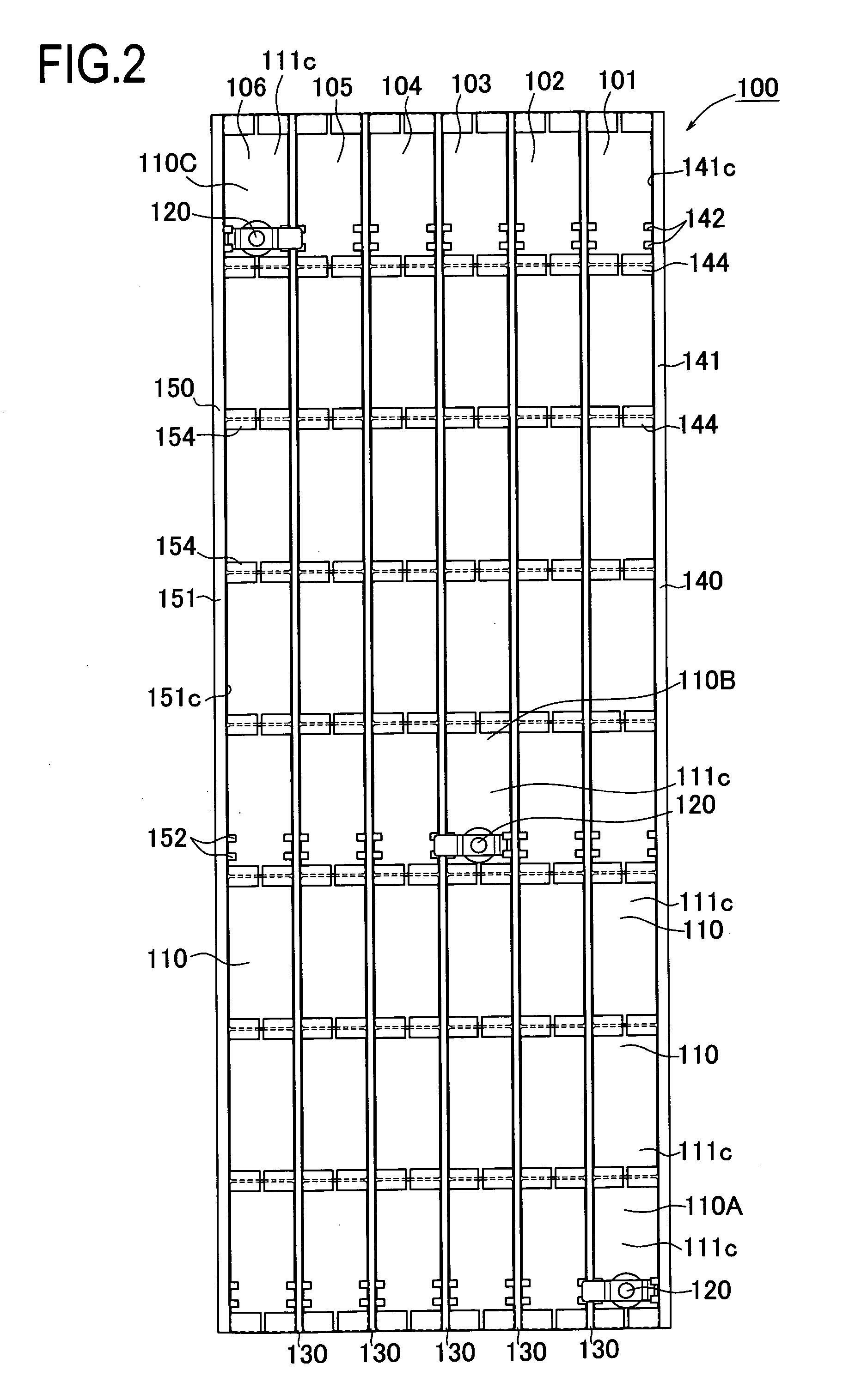Secondary battery structure