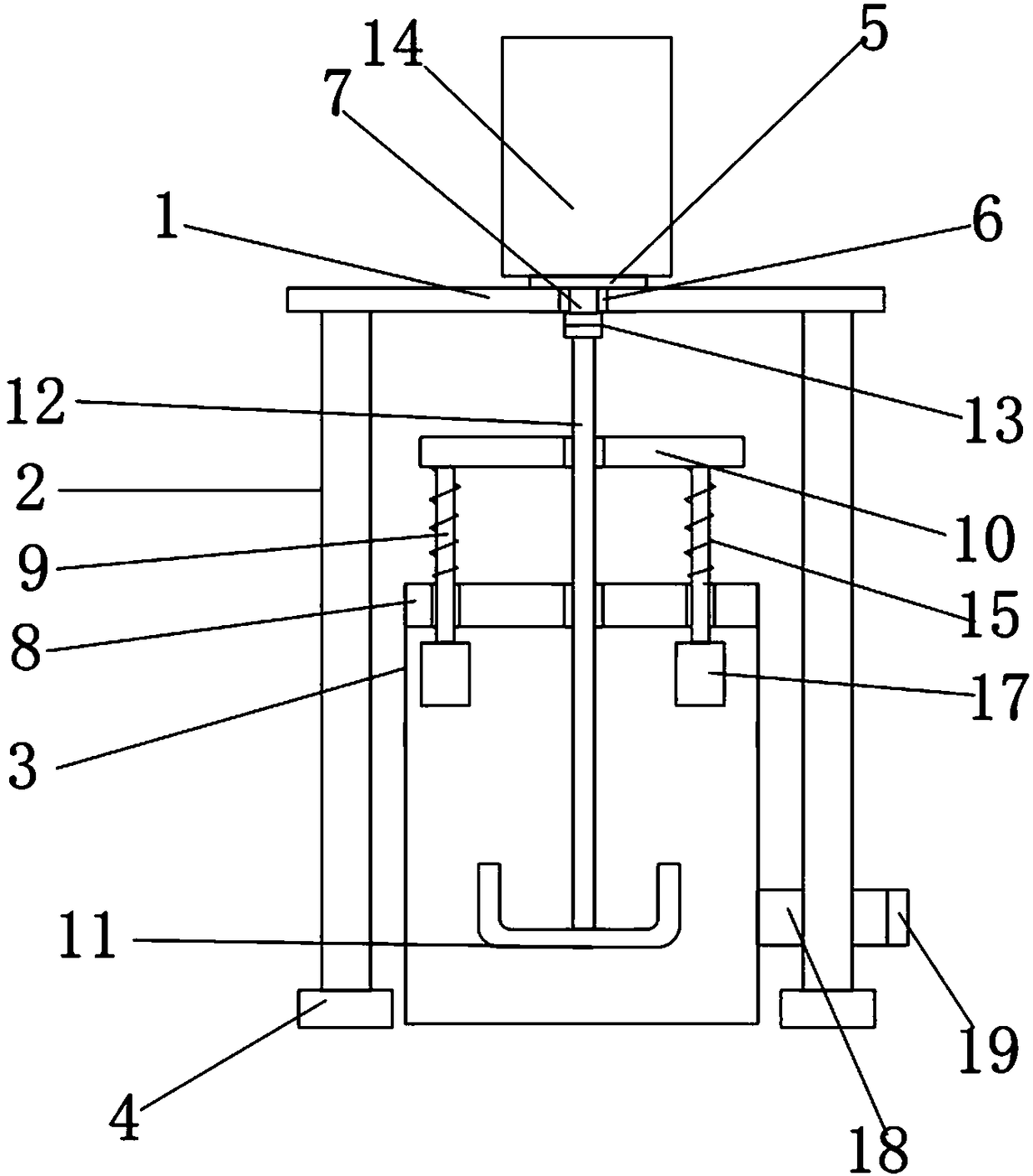 Waterborne paint ingredient stirrer