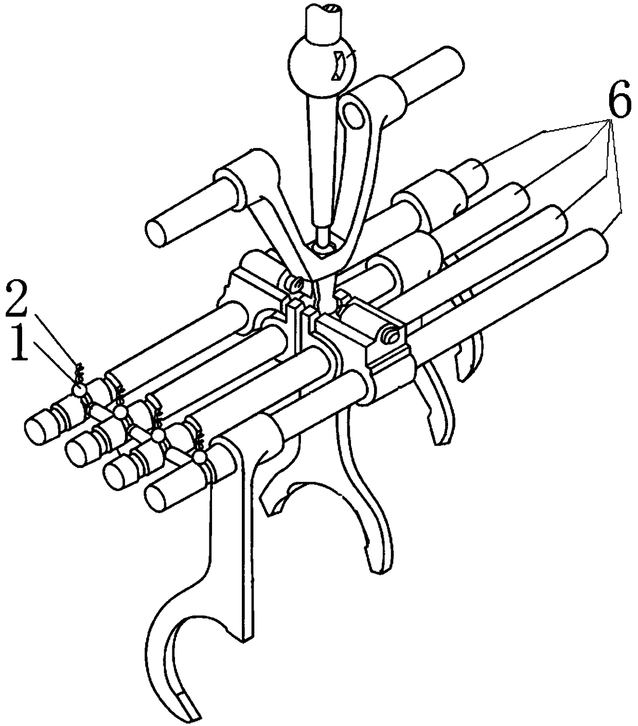 Transmission, transmission actuating mechanism and positioning locking device for shift fork shaft