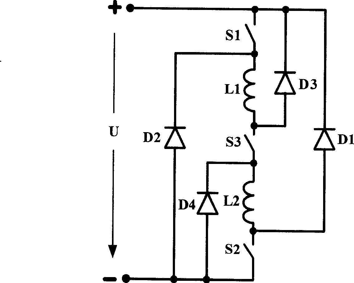 Three-switch type power converter