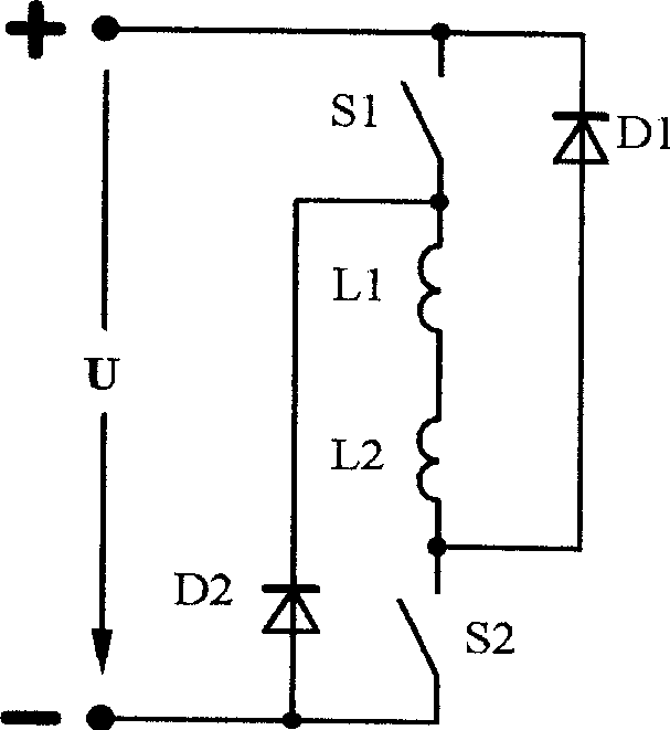 Three-switch type power converter