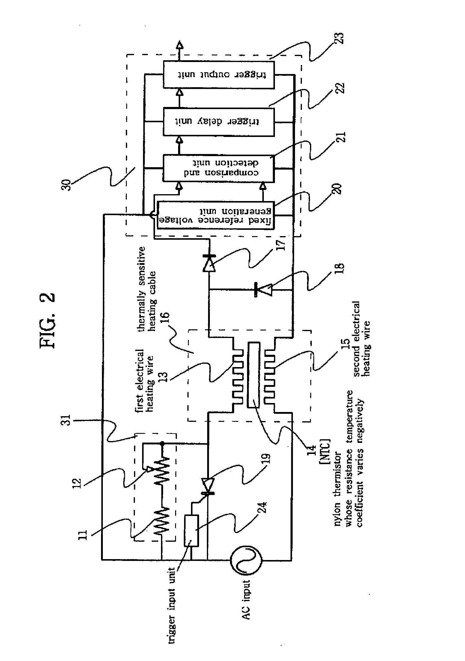Temperature controller and temperature control method, and heating wire therefor