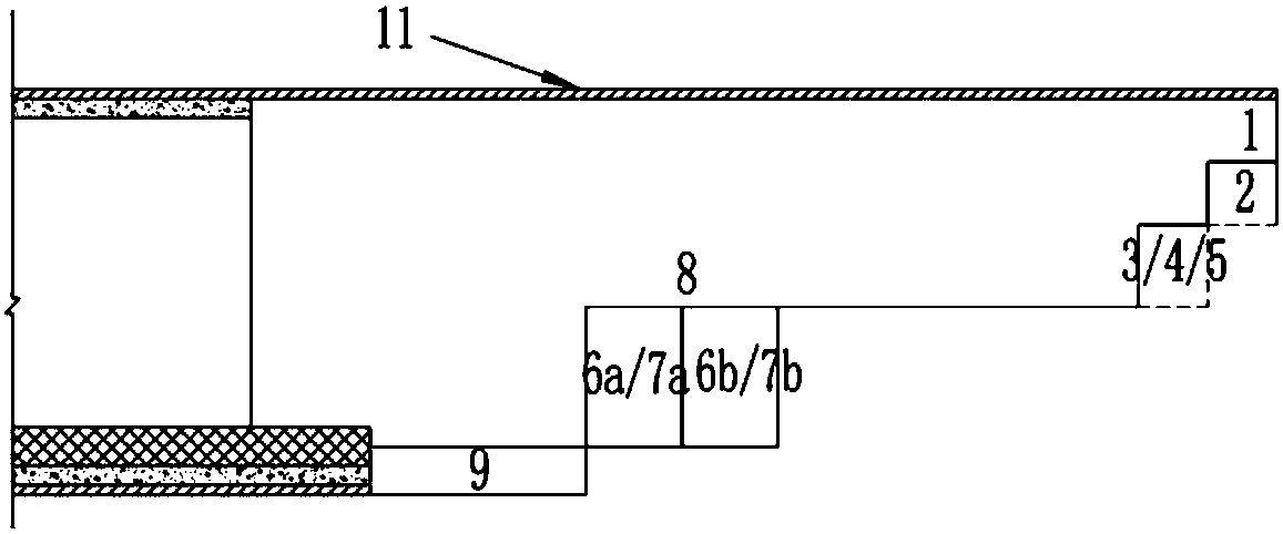Complementary circulating digging method for floated pebble stratum large section tunnel