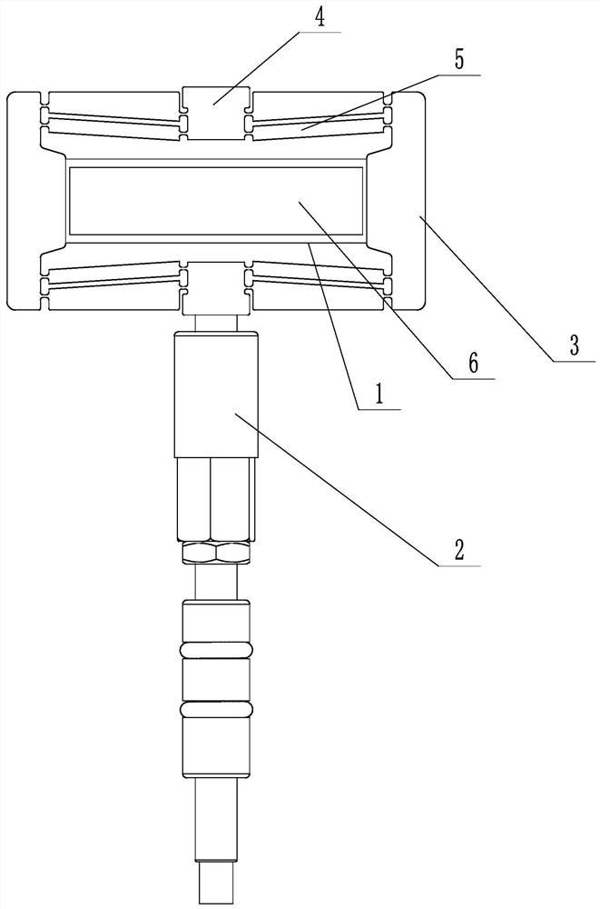 An integral adjustment bar coating die head