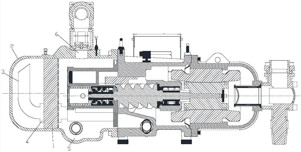 Exhaust structure of compressor and compressor