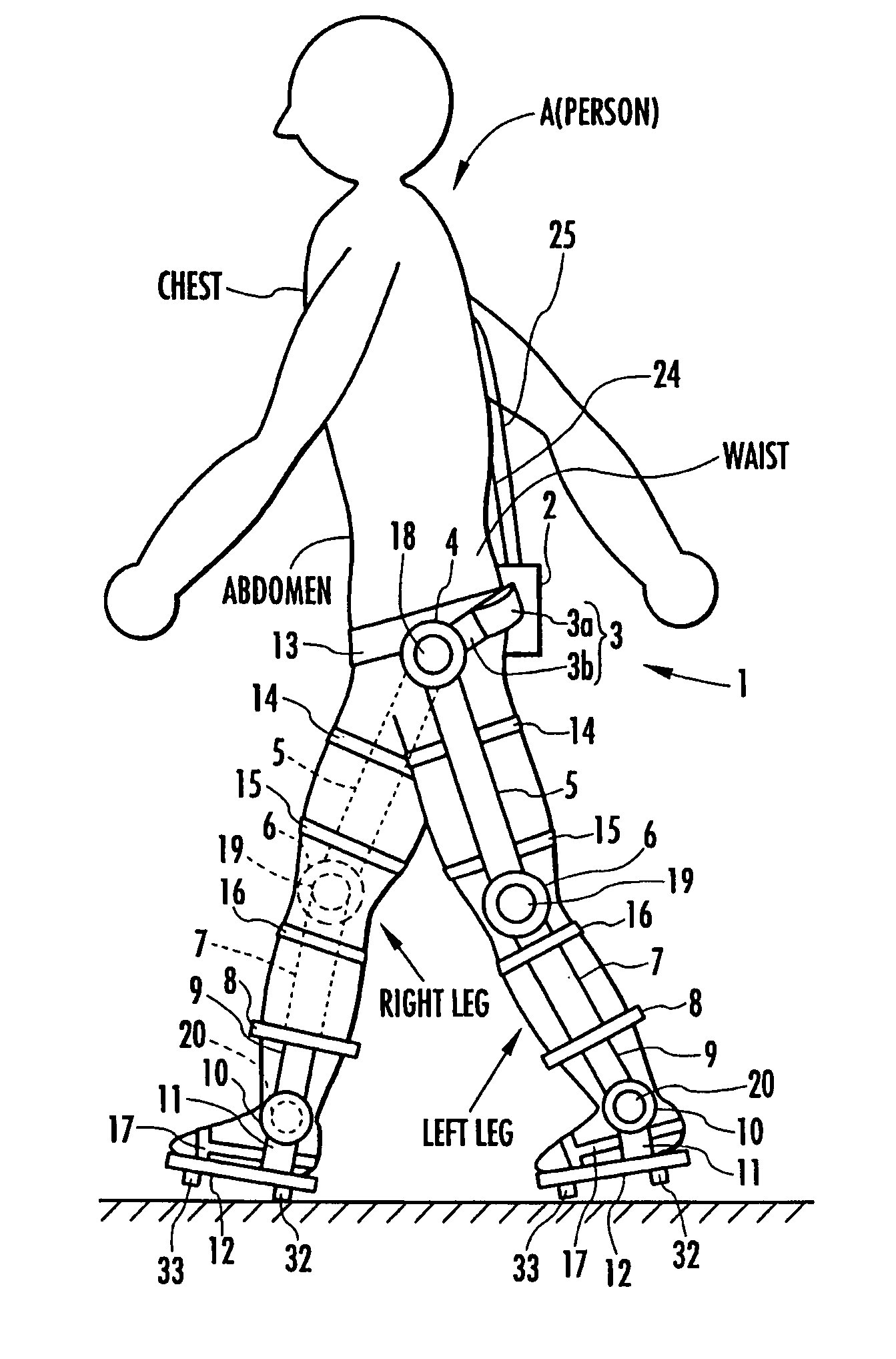 Generated torque control method for leg body exercise assistive apparatus