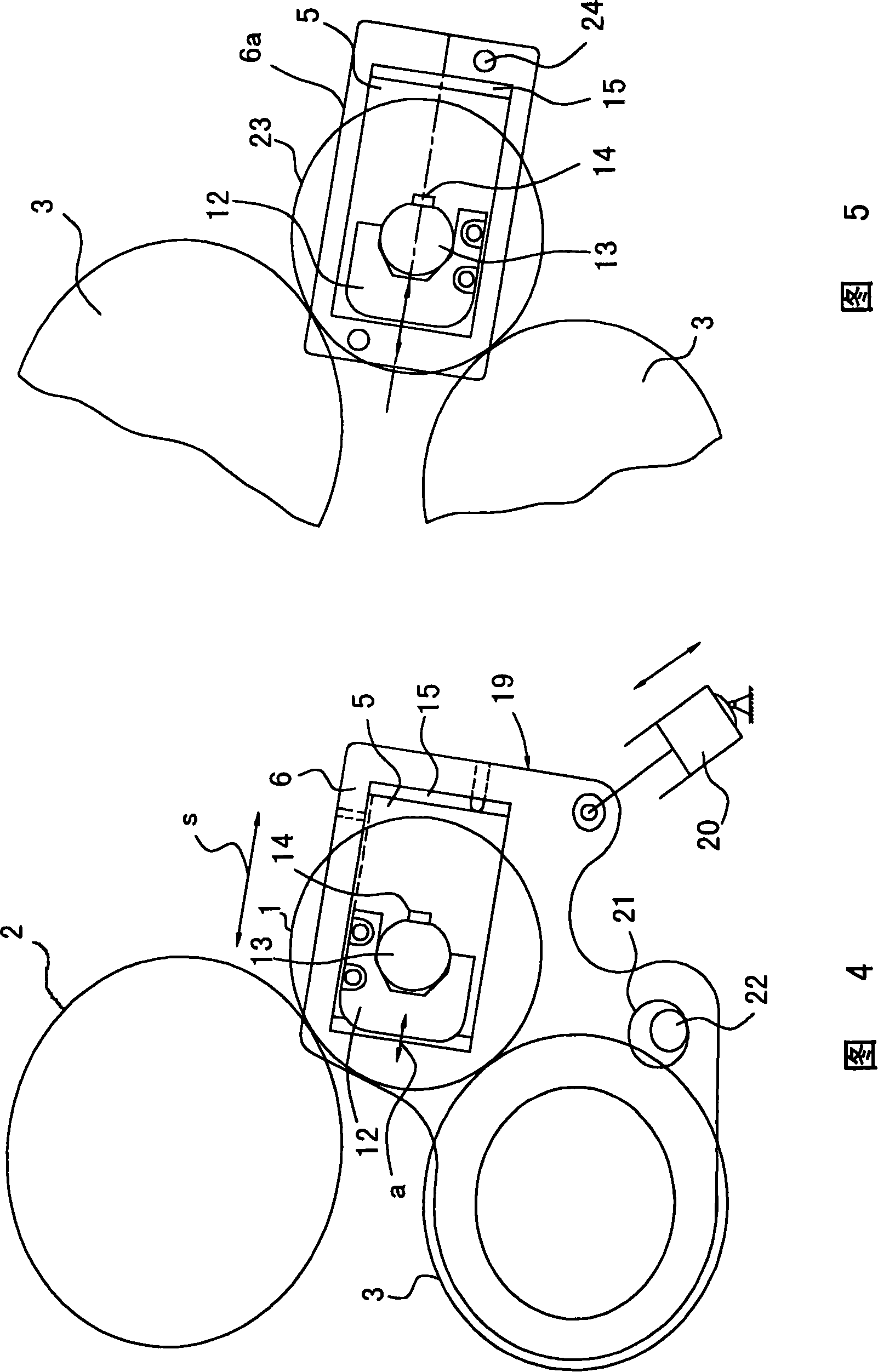 Roller pressing device
