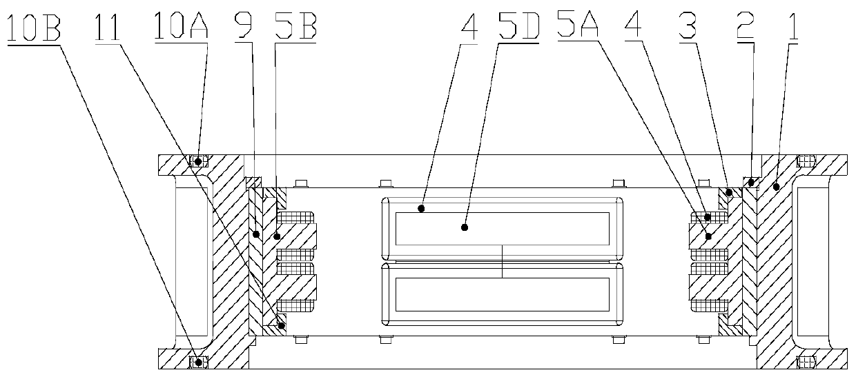 A Pure Electromagnetic Radial Magnetic Bearing for Inner Rotor with Plane Magnetic Pole Spherical Surface