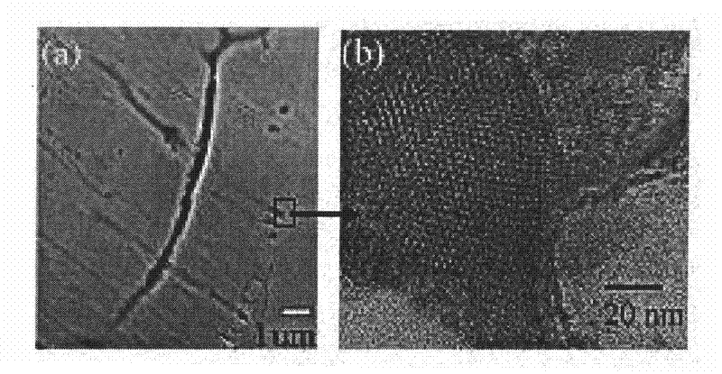 Organic-inorganic compound mesoporous membrane and preparation method and application thereof