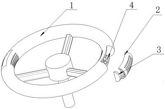 Antibacterial steering wheel