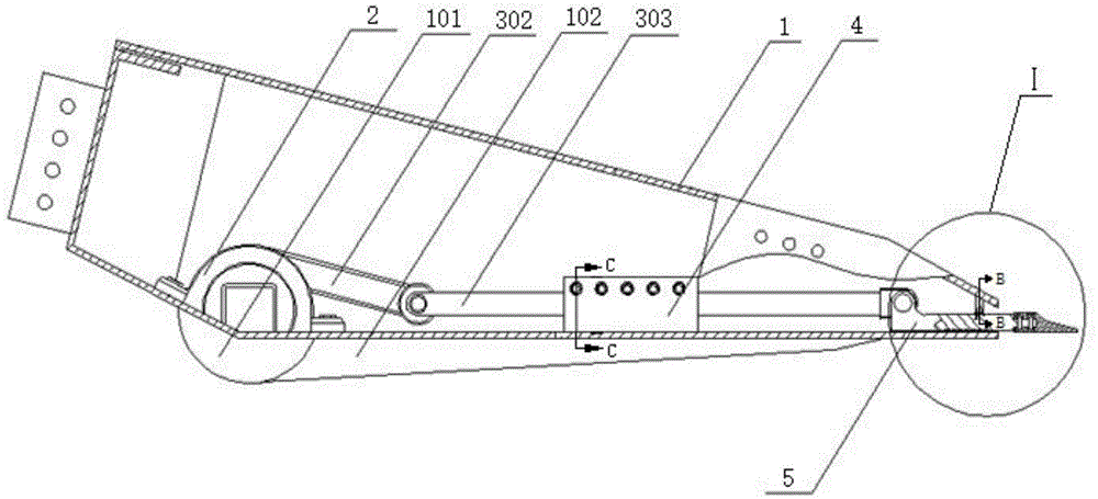 Tunneling machine shovel plate with impact function and application thereof