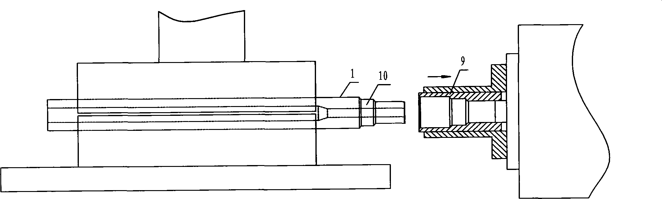 Direct molding process for hot-extruded hollow axle