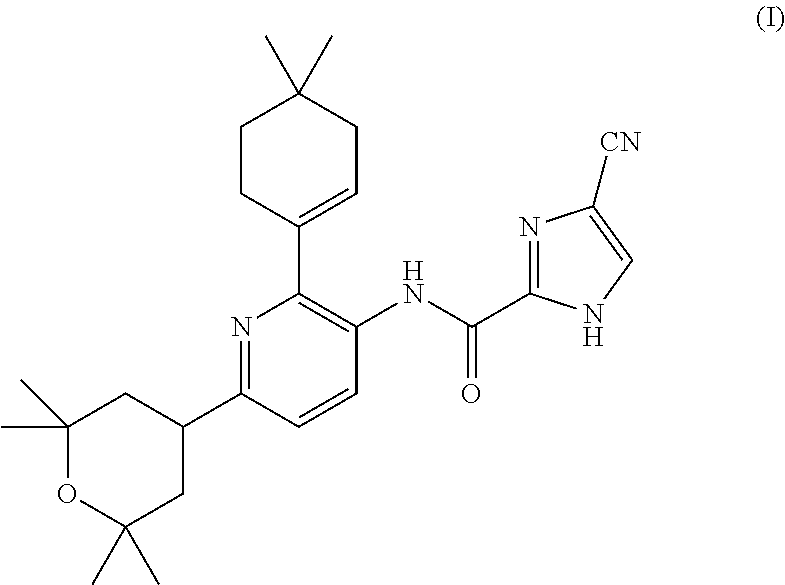 4-cyano-n-(2-(4,4-dimethylcyclohex-1-en-1-yl)-6-(2,2,6,6-tetramethyltetrahydro-2h-pyran-4-yl)pyridin-3-yl)-1h-imidazole-2-carboxamide for the treatment of hodgkin's lymphoma