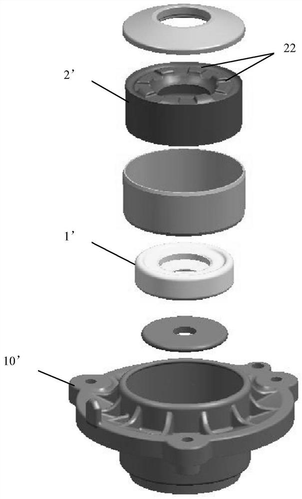Bushing for upper support of vehicle