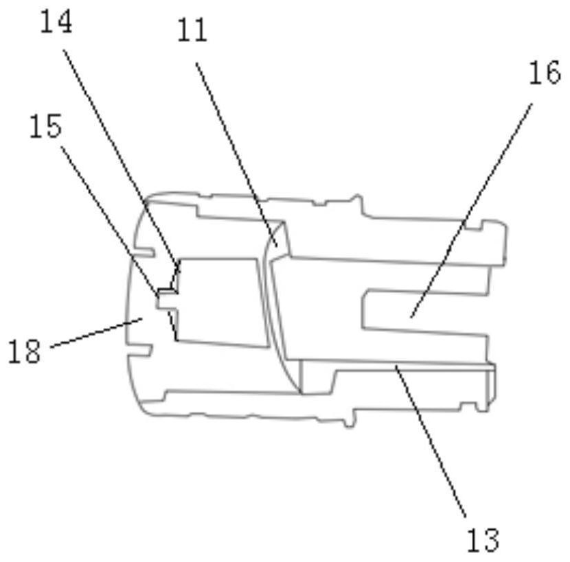 Handle quick-connecting device and door handle comprising device