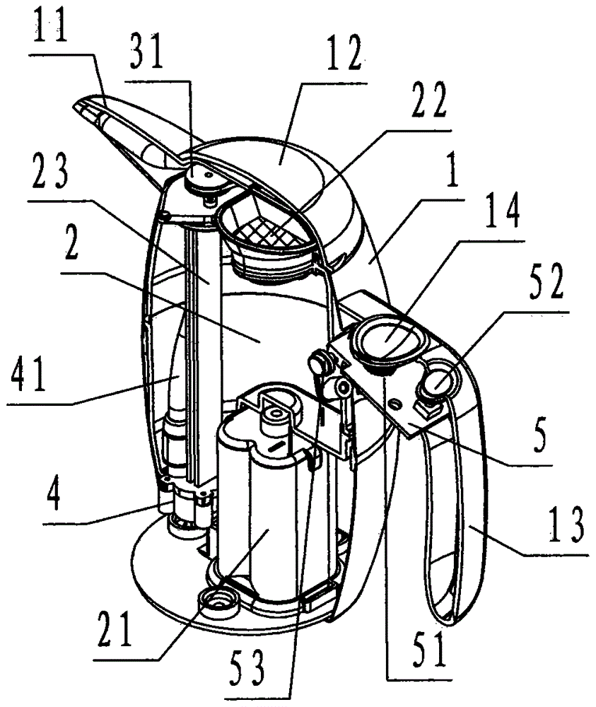 An edible oil pot with intelligent metering electric output