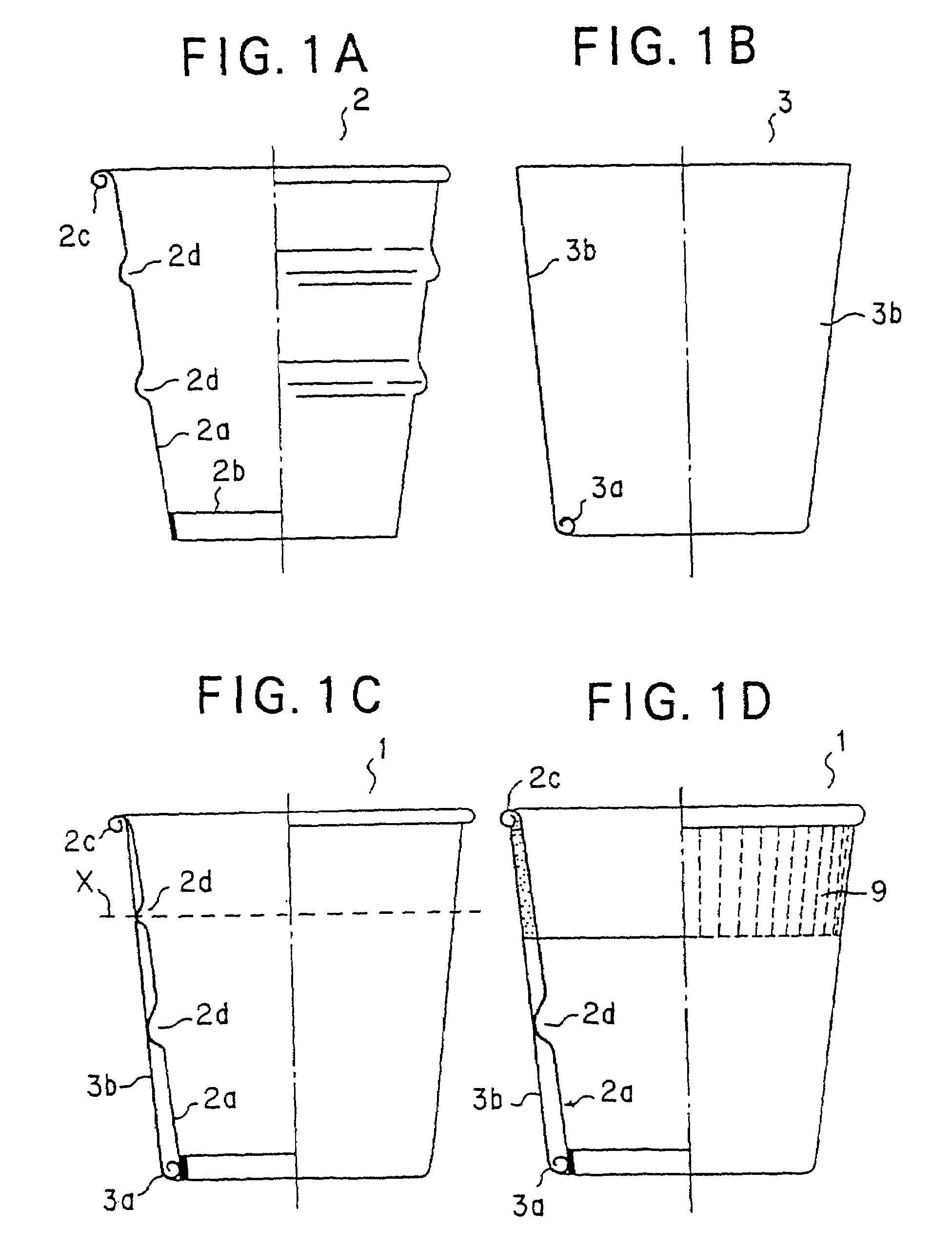 Heat-insulating container and apparatus for producing the same