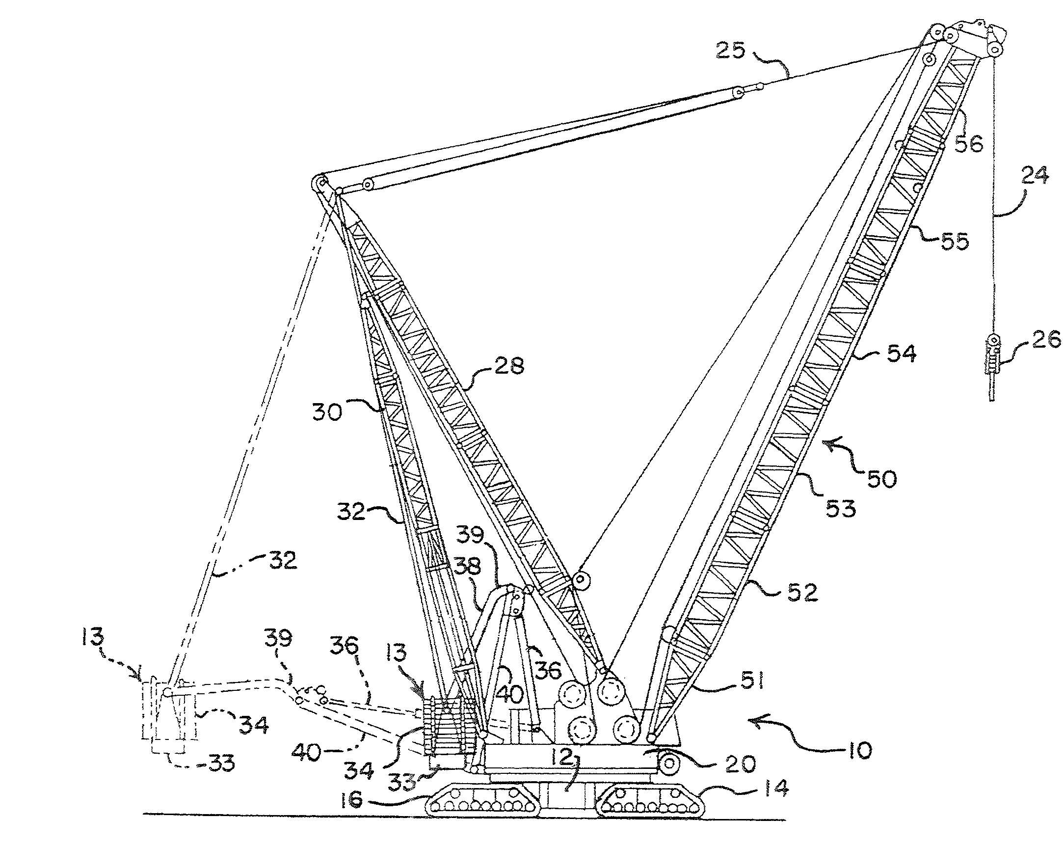 Pinned connection system for crane column segments