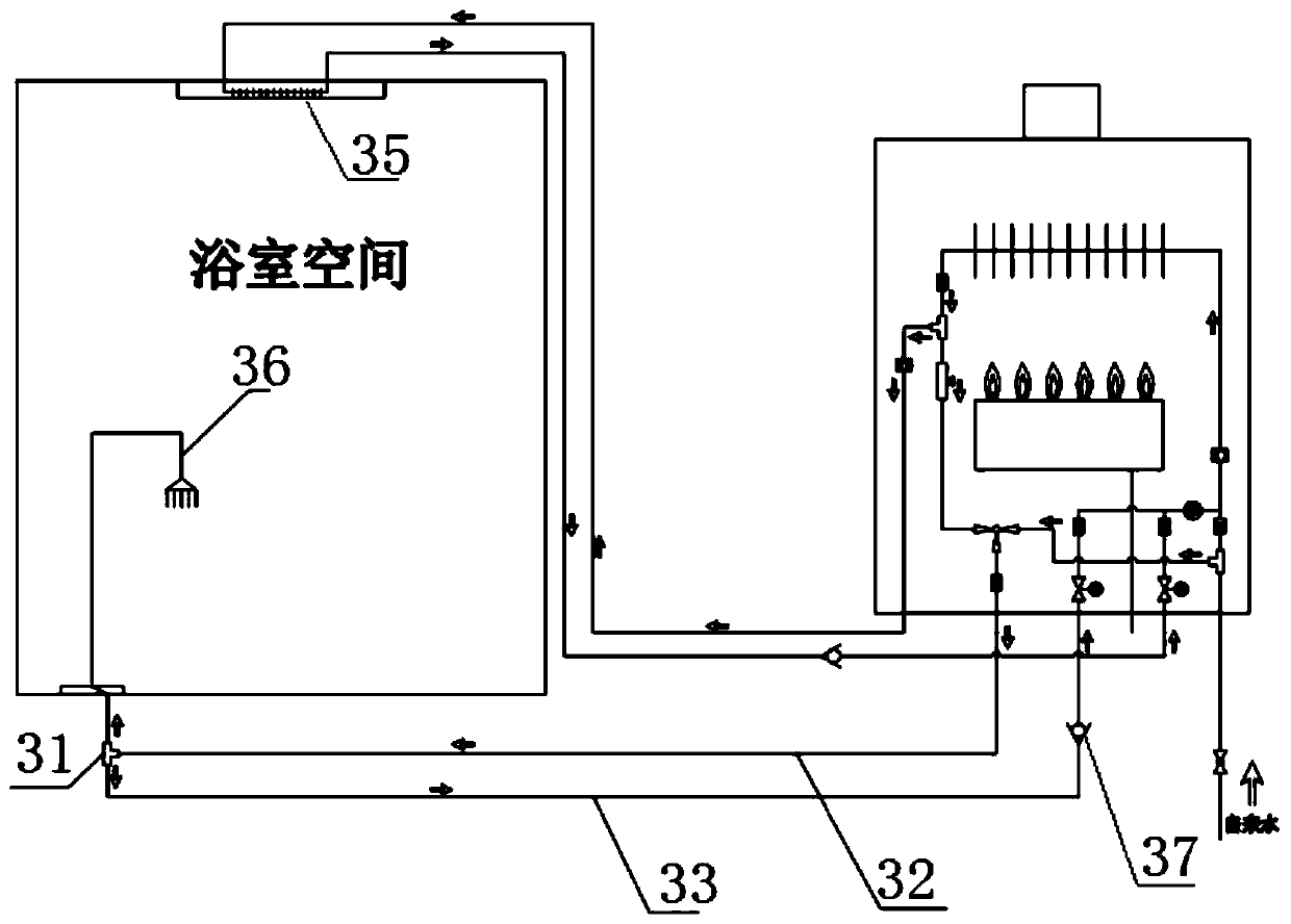 Heating gas water heater and control method thereof